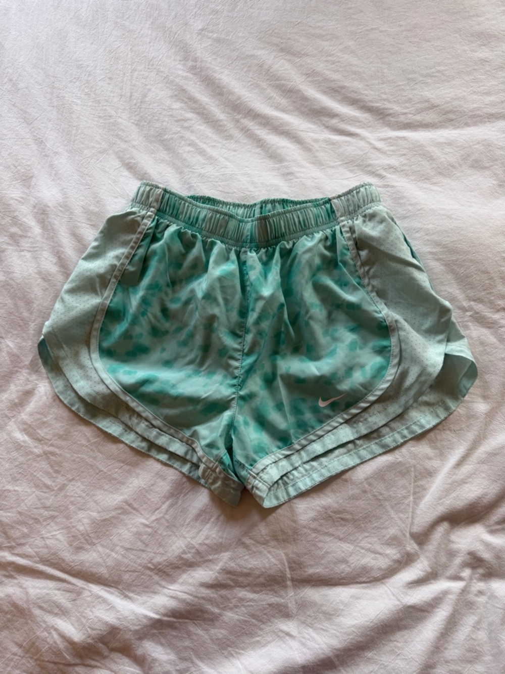 Nike Women's Mint Green Athletic Running Shorts